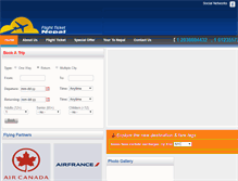 Tablet Screenshot of flightticketnepal.com
